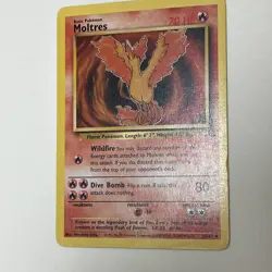 Fossil Set Fire Pokemon Non-Holo Moltres 27/62 - Image 2