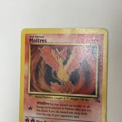 Fossil Set Fire Pokemon Non-Holo Moltres 27/62 - Image 3