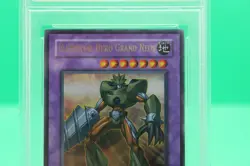 2007 YU-GI-OH! STON-STRIKE OF NEOS 1ST ED #EN035 ELEMENTAL HERO GRAND NEOS PSA 9 - Image 4