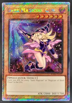 Yu-Gi-Oh Dark Magician Girl Prismatic Secret Rare 1st Ed Alt Art RA04-EN107 AL2 - Image 1