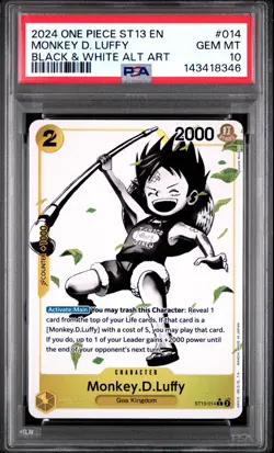 2024 ONE PIECE ULTRA DECK ST13-THE THREE BROTHERS #014 MONKEY D. LUFFY PSA 10 - Image 1