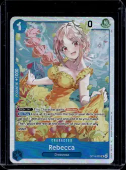 2026 One Piece Adventure on Kami's Island Rebecca Super Rare #OP15-053 - Image 1