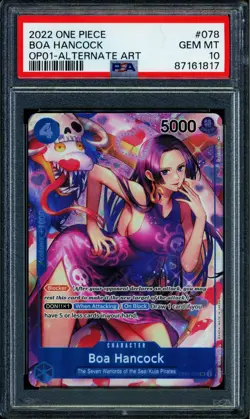 Boa Hancock - OP01-078 - PSA 10 - Alt Art - OP01 - One Piece - 61817 - Image 1