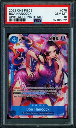 Boa Hancock - OP01-078 - PSA 10 - Alt Art - OP01 - One Piece - 61822 - Image 1