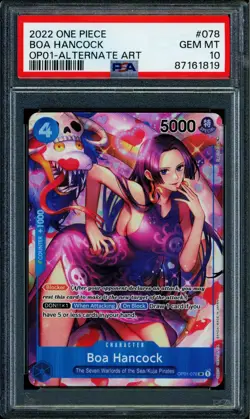 Boa Hancock - OP01-078 - PSA 10 - Alt Art - OP01 - One Piece - 61819 - Image 1