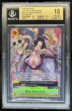 2026 One Piece Azure Sea's Seven Boa Hancock Alternate Art SR #OP14-112 BGS 10 - Image 1