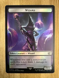 Hero (0004) Token / Wizard Token NM Final Fantasy MTG Magic the Gathering FOIL - Image 2