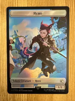 Hero (0003) Token / Treasure Token NM Final Fantasy MTG Magic the Gathering Eng - Image 1