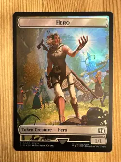 MTG Final Fantasy 0002 Hero Token 0010 Token Creature Knight TOKEN - Image 1