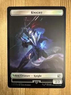 MTG Final Fantasy 0002 Hero Token 0010 Token Creature Knight TOKEN - Image 2