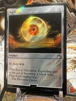 MTG | Sol Ring (Surge Foil) [Doctor Who] ✨Surge FOIL✨ - Image 2