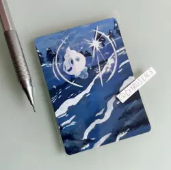 Vanillite Original Altered Pokemon TCG Hand Painted Card 1 of 1 Signed Artist - Image 2