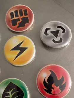 Pokemon Pins **Made From Real Cards** 1.5 Inch 9 Button Pins Energy Card Set - Image 4
