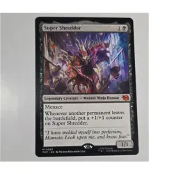TMNT Super Shredder Legendary Creature Black Commander EN 0083 MTG Regular Card - Image 1