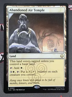 MTG Abandoned Air Temple- DAMAGED -Avatar: The Last Airbender Magic Card #263 - Image 1
