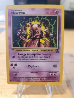 Mewtwo - Black Star Promo - #14 - Vintage Pokemon Card - WOTC - LP - Image 1