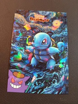 Pokemon 2025 Card Database Halloween Set Squirtle Van Gogh Cracked Ice Holo Peru - Image 1