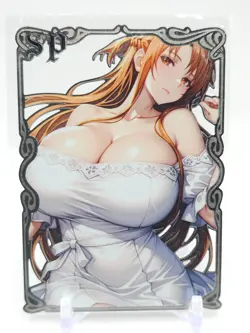 Goddess Story - Silver Metal Waifu Card - Asuna Yuuki - NUMBERED 133/200 - Image 1