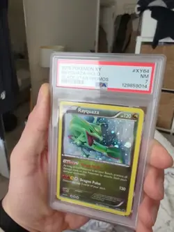 2015 Pokemon XY Black Star Promo Rayquaza XY64 Holo PSA 7 NM English - Image 2