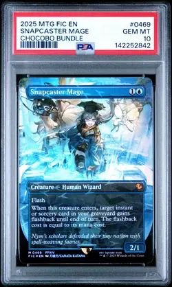 2025 MTG FINAL FANTASY COMMANDER CHOCOBO BUNDLE #0469 SNAPCASTER MAGE PSA 10 - Image 1