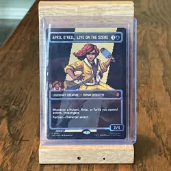 APRIL O'NEIL, LIVE ON THE SCENE SURGE FOIL - MTG - TMNT (NM/M) - Image 1