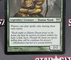 MTG Dosan the Falling Leaf- DAMAGED -Champions of Kamigawa Magic Card #205 - Image 4