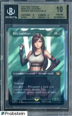 2025 MTG Final Fantasy Surge Foil Rare #0536 Tifa Lockhart BGS 10 PRISTINE - Image 1