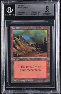 1993 MAGIC: THE GATHERING BETA MOUNTAIN V3 L BGS 8 - Image 1