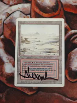 Badlands Revised Edition Signed MTG Magic the Gathering Reserved List DUAL LAND - Image 1