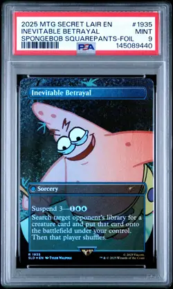 2025 MTG SECRET LAIR DROP #1935 INEVITABLE BETRAYAL PSA 9 - Image 1