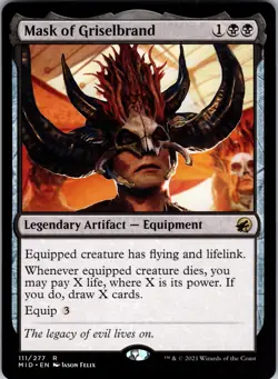 Mask of Griselbrand R Innistrad: Midnight Hunt 111 NMNormal - Image 1
