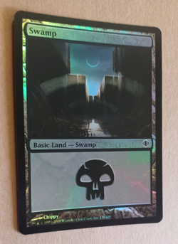 Foil Swamp - Shards of Alara - Illustrated by Chippy - NM - Magic MTG #238 - Image 1