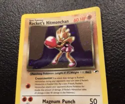 Pokemon Rocket's Hitmonchan Holo Gym Heroes 11/132 WOTC Vintage 2000 - Image 3