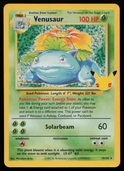 Venusaur 15/102 Classic Collection Celebrations: Classic Collection Pokemon NM - Image 1
