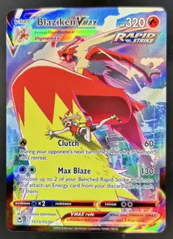 2022 Pokemon SWSH Silver Tempest Blaziken VM Trainer Gallery Holo #TG15/TG30 - Image 1