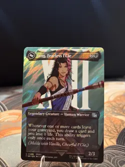 Fang, Fearless l'Cie #526 (Borderless) (Surge Foil) MtG Final Fantasy - Image 1