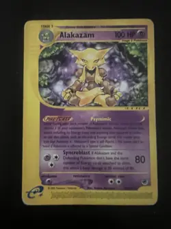 Alakazam Reverse Holo Expedition EX Pokemon Card TCG 33/165 - Image 1