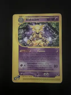Alakazam Reverse Holo Expedition EX Pokemon Card TCG 33/165 - Image 2