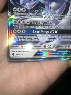 Lugia GX - 159/214 - Pokemon Lost Thunder Sun & Moon Ultra Rare Card NM - Image 4