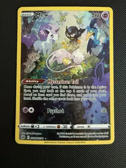 Pokemon Mew GG10/70 Crown Zenith Galarian Gallery Ultra Rare Full Art Holo - Image 3