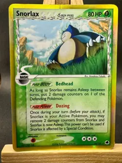 Snorlax (Delta Species) Holo Rare Pokemon TCG Dragon Frontiers 10/101 MP - Image 1