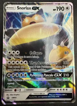 Snorlax GX - Black Star Promo SM05 Sun & Moon SM - Pokemon Trading Card Game NM - Image 1