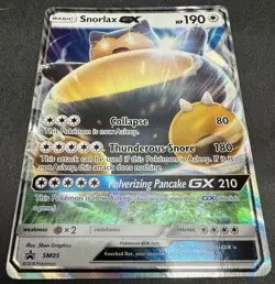 Snorlax GX - Black Star Promo SM05 Sun & Moon SM - Pokemon Trading Card Game NM - Image 2