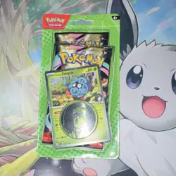 Pokemon TCG Scarlet & Violet 2 PACKS Tangela, Komala Promo Booster Pack - Image 3
