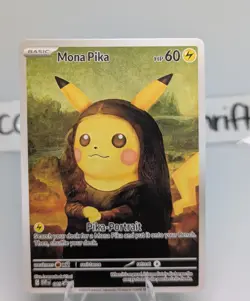 Mona Pika (Pikachu) Pokemon x Van Gogh Black Star Promo ACG Art Card - NM - Image 1