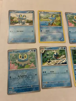 Lot Of 8 Froakie and Frogadier Pokemon Cards - Image 2