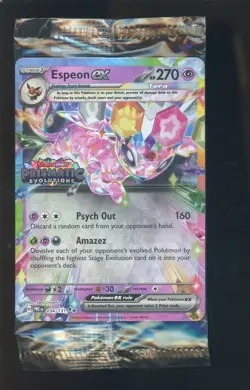 Pokemon TCG Sealed Stamped Holiday Calendar Promo Espeon Ex PRE 034/131 - Image 1