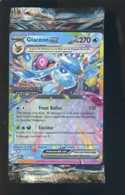 Pokemon TCG Sealed Stamped Holiday Calendar Promo Glaceon Ex PRE 026/131 - Image 1