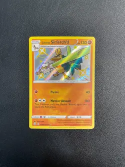 Pokemon TCG Galarian Sirfetch'd SV064/SV122 Shiny Holo Shining Fates NM BJAH - Image 1