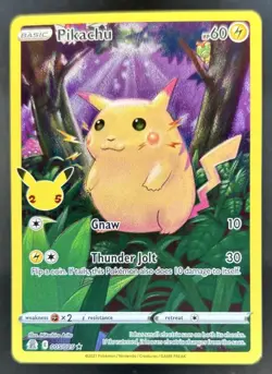 2021 Pokemon SWSH Celebrations Pikachu Holo #005/025 - Image 1